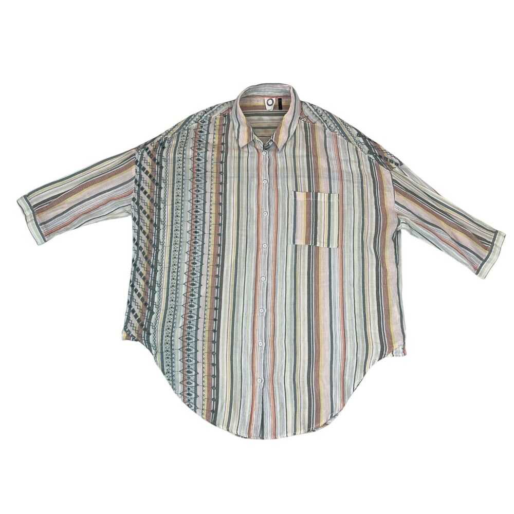 Anthropologie BoHo Akemi + Kin Women's Button Up Top Sz XS / S